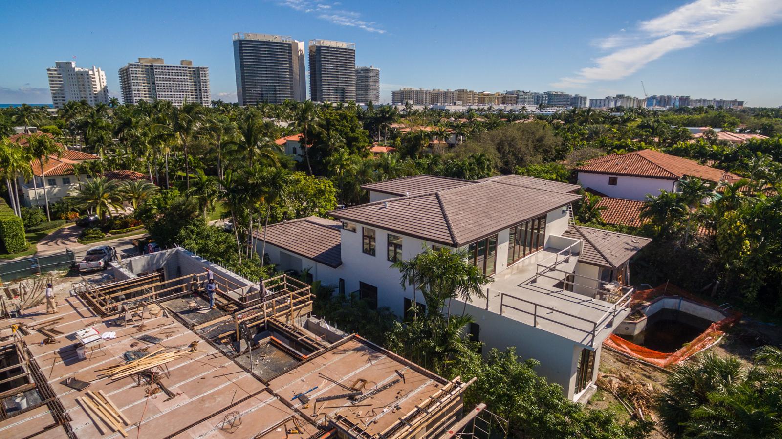 Custom home construction in progress by OD Construction Group Corp, Miami-Dade County general contractor